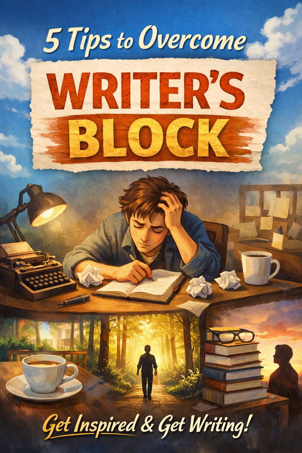 Cover of article 5 STEPS TO OVERCOME WRITERS BLOCK